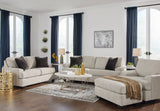 main view of Vayda Pebble 4-piece sofa set with sofa, loveseat, chair, and ottoman