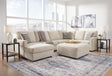 Edenfield Linen 3-Piece Sectional sofa with Ottoman main view