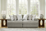 Avaliyah Ash 2-Piece Sectional Sofa with Ottoman main view