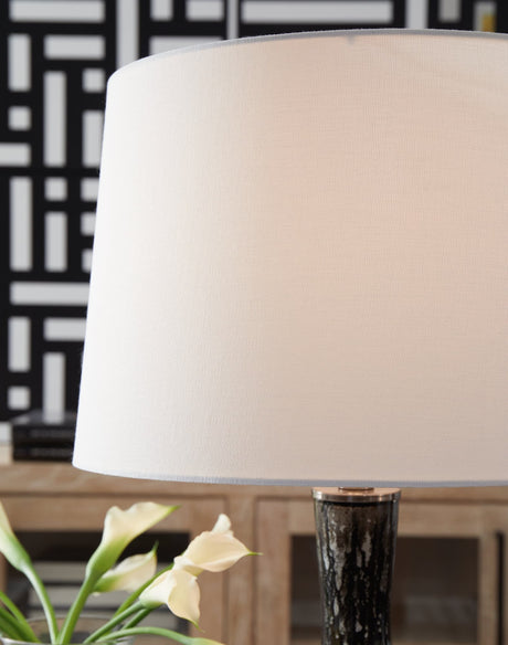 Tenslow Antique Black 2-Piece Table Lamp Set, front view