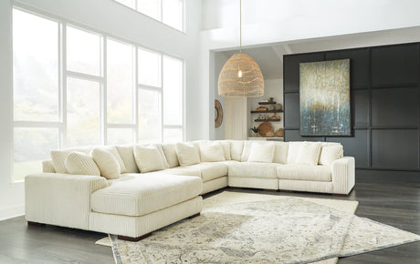 Lindyn Ivory 6-Piece Sectional Sofa main view