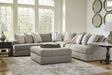 Avaliyah Ash 5-Piece Sectional Sofa with Ottoman main view