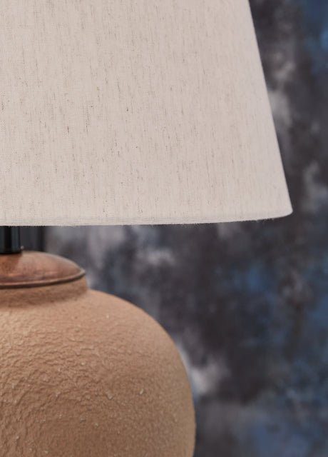 Scantor Rust 2-Piece Table Lamp Set front view
