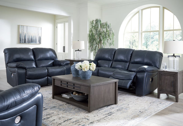 Leesworth Ocean reclining sofa front view