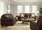 Colleton dark brown sofa front view