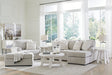 Eastonbridge Shadow sofa chaise, chair, and ottoman set front angle