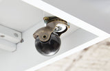 Gardoni White and Black Coffee Table with 2 End Tables - front angle