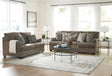 Stonemeade Nutmeg Sofa and Loveseat set front view