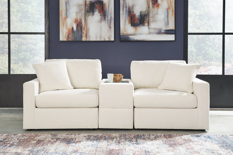 Main view of Modmax oyster sofa, loveseat, and recliner set