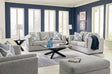 Evansley pewter sofa main view