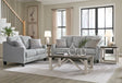 Adlai Shadow Sofa and Loveseat set in shadow gray, main view