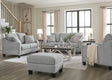 main view of Adlai Shadow 4-piece sofa set showing sofa, loveseat, chair, and ottoman