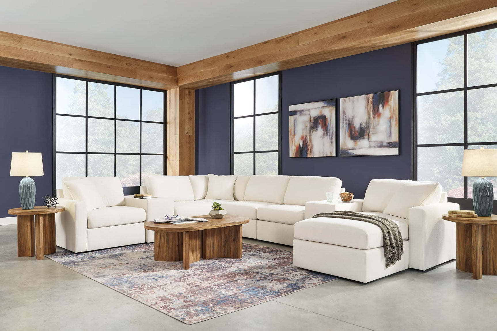 Modmax Oyster 8-Piece Sectional sofa main view from front