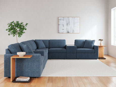 main view of Modmax Ink 8-Piece Sectional sofa with Ottoman