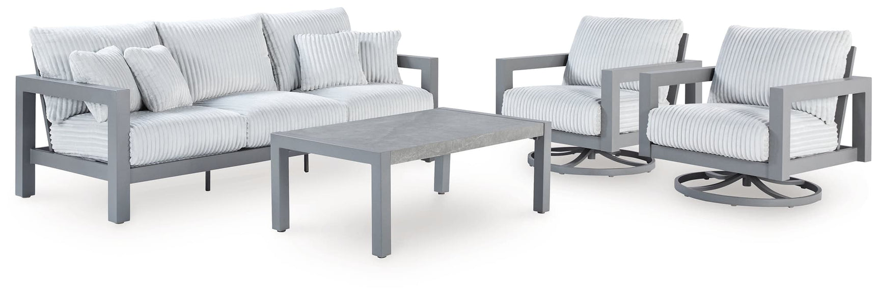 Hurley Gray Park outdoor sofa front view