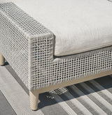 Seton Gray Creek outdoor lounge chair and ottoman front view