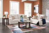 Danum Stone Reclining Sofa front angle view