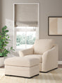 Lango Jute Chair and Ottoman set front view
