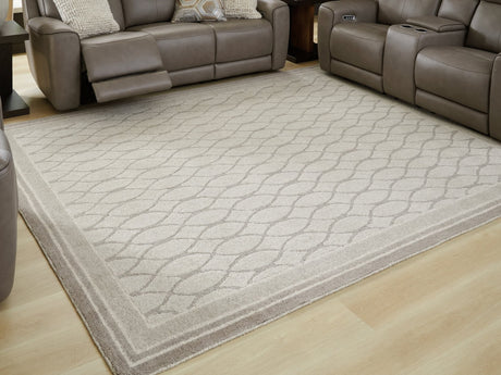 Wimney Gray Large Rug, front view showing entire rug