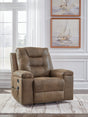 Stockworth Earth Faux Leather Recliner main view