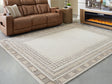 Idaman Large Rug Taupe Brown Front View