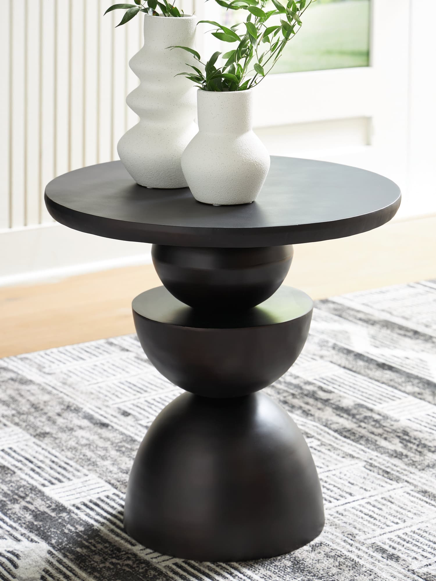 Kurtson Bronze Finish Accent Table front view