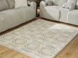 Maconville Medium Rug showing geometric pattern and texture front view