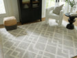 Unawick Gray and Ivory Large Rug top view showing geometric pattern