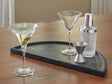 Cortsen Black Marble Serving Tray top view showing smooth surface
