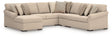 LadyMae 5-piece sectional with chaise in twill performance fabric main view