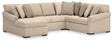 LadyMae sectional sofa in Twill Performance Fabric, front view
