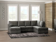 Lofton-Pike Shadow faux leather sectional sofa with chaise, main view