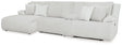 Top Tier Alloy Velvet 4-Piece Reclining Sectional with Chaise, front angle view in alloy velvet upholstery
