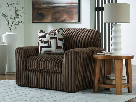 Midnight-Madness Oversized Chair, angled view showing plush upholstery