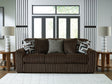 Midnight-Madness Chocolate Sofa main front view