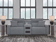 ModMax II Salt and Pepper 3-Piece Power Reclining Sectional front view