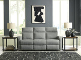 Gauntlet Sterling Chenille Reclining Sofa front view