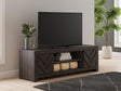 Cayboni Black 71-inch TV Stand front view