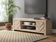 Cayboni 71-inch tan TV stand front view