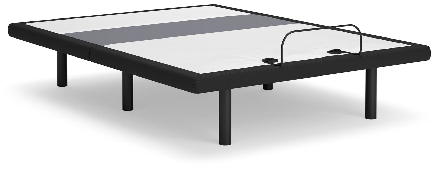Ashley Best Base full adjustable bed charcoal gray front view