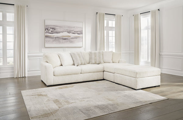Chessington Ivory 2-Piece Sectional Sofa with Ottoman main view