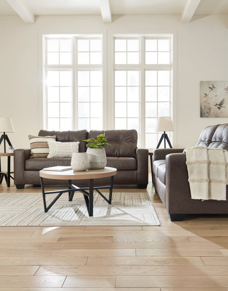 Barlin Umber Mills Sofa and Loveseat set main view