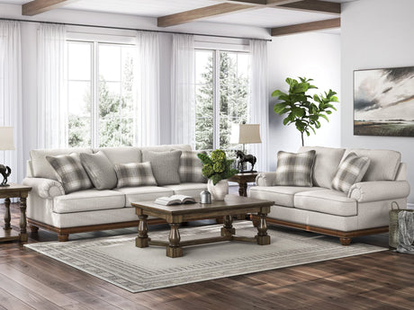 main view of Clearbrooke Sandstone Sofa and Loveseat furniture