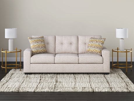 Larimer Stone Chenille Sofa front view