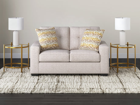 Larimer Stone Chenille Loveseat front view
