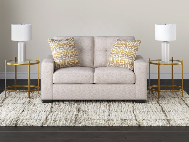 Larimer Stone Chenille Loveseat front view