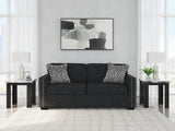 Jasmine Peaks Coal Chenille Sofa main view