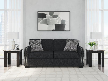 Jasmine Peaks Coal Chenille Sofa main view