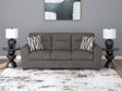 Olten Graphite Chenille Sofa main front view