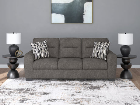 Olten Graphite Chenille Sofa main front view